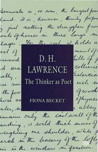 D.H. Lawrence: The Thinker as Poet