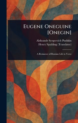 Cover image for Eugene Oneguine [Onegin]