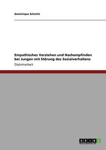 Cover image for Empathisches Verstehen und Nachempfinden bei Jungen mit Stoerung des Sozialverhaltens