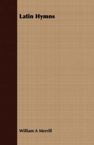 Cover image for Latin Hymns