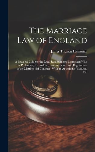 Cover image for The Marriage Law of England