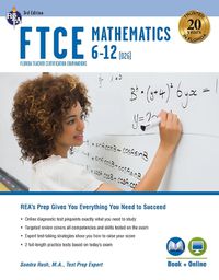 Cover image for FTCE Mathematics 6-12 (026) 3rd Ed., Book + Online