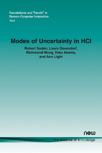 Modes of Uncertainty in HCI