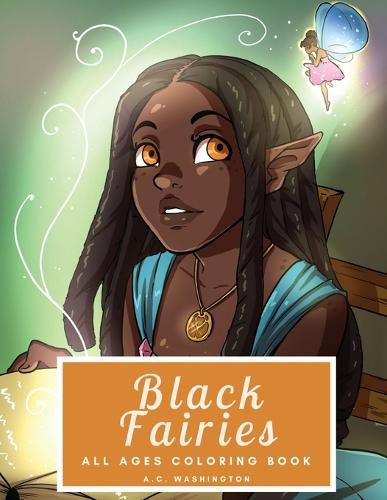 Cover image for Black Fairies: All Ages Coloring Book