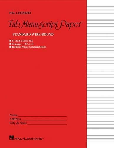 Cover image for Guitar Tab Manuscript Paper