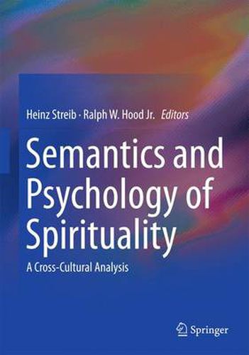 Cover image for Semantics and Psychology of Spirituality: A Cross-Cultural Analysis