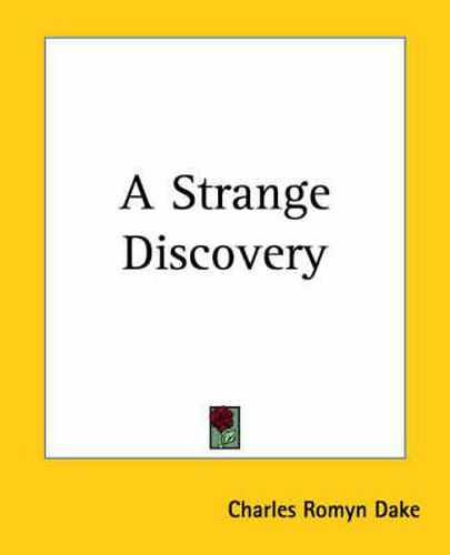 Cover image for A Strange Discovery