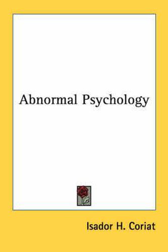 Cover image for Abnormal Psychology