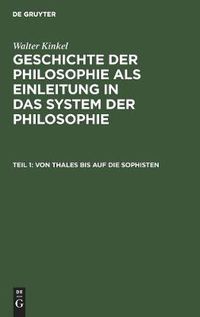 Cover image for Von Thales Bis Auf Die Sophisten