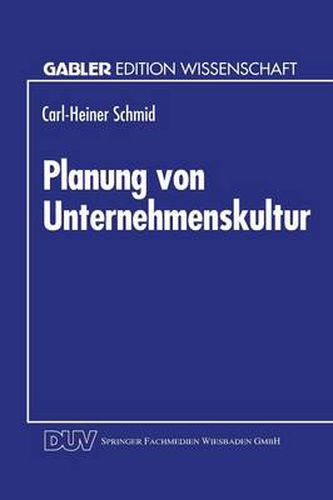 Cover image for Planung Von Unternehmenskultur