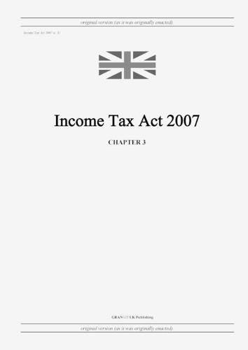 Cover image for Income Tax Act 2007 (c. 3)