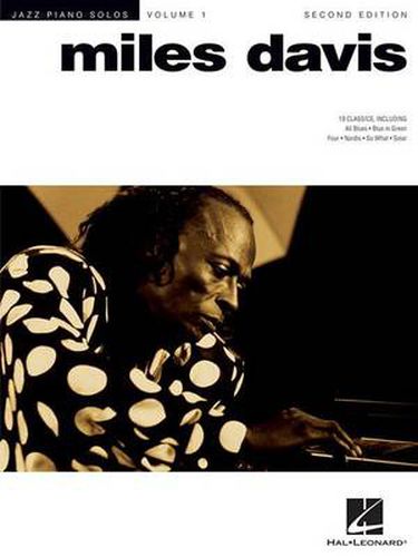 Cover image for Miles Davis - 2nd Edition: Jazz Piano Solos Series Volume 1