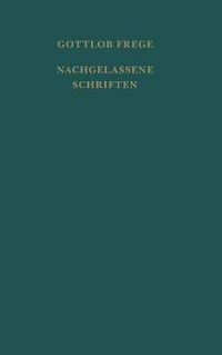 Cover image for Nachgelassene Schriften und Wissenschaftlicher Briefwechsel