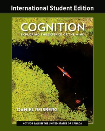 Cover image for Cognition: Exploring the Science of the Mind