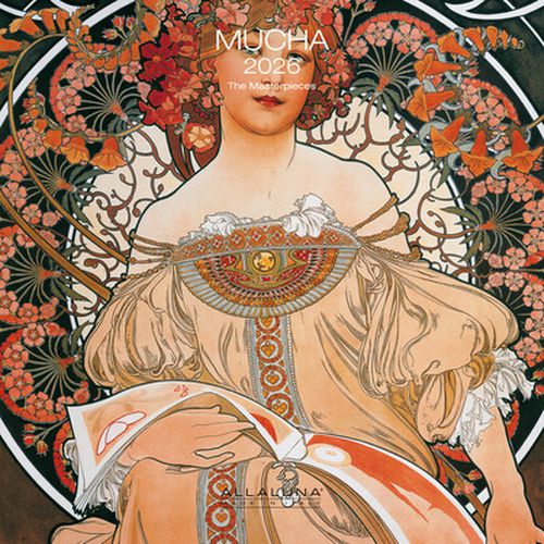 Cover image for Mucha 30x30 Wall Calendar 2026
