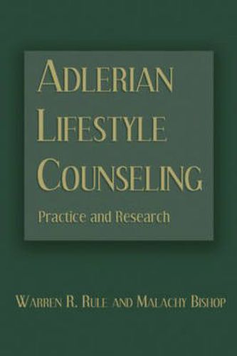 Cover image for Adlerian Lifestyle Counseling: Practice and Research