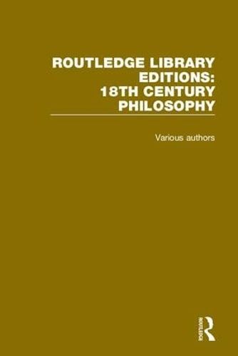 Cover image for Routledge Library Editions: 18th Century Philosophy