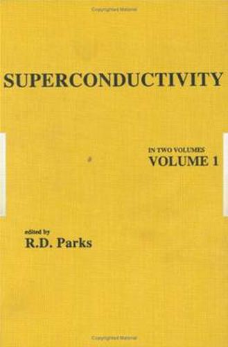 Cover image for Superconductivity: In Two Volumes: Volume 1