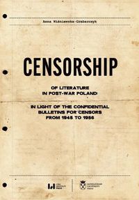 Cover image for Censorship of Literature in Post-War Poland