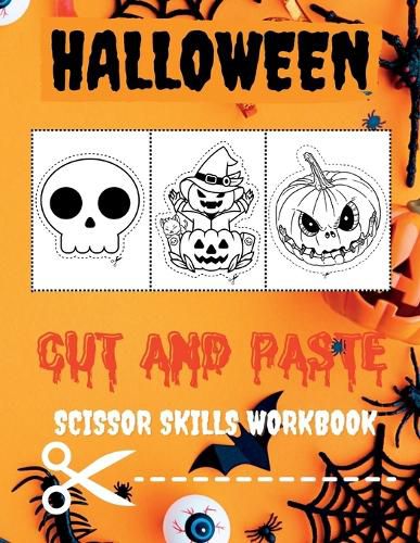 Cover image for Halloween Cut and Paste Workbook for Preschool