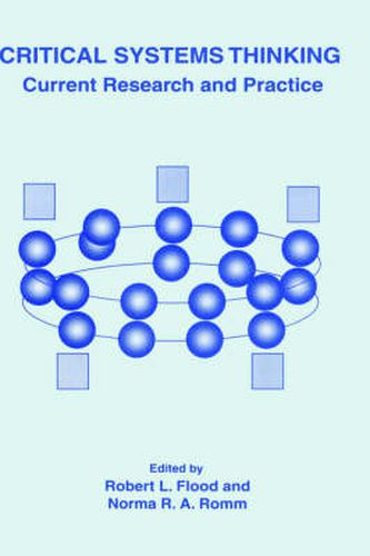 Cover image for Critical Systems Thinking: Current Research and Practice