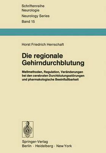 Cover image for Die Regionale Gehirndurchblutung