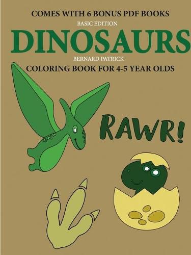 Cover image for Coloring Book for 4-5 Year Olds (Dinosaurs)