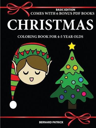 Cover image for Simple Coloring Book for 4-5 Year Olds (Christmas)