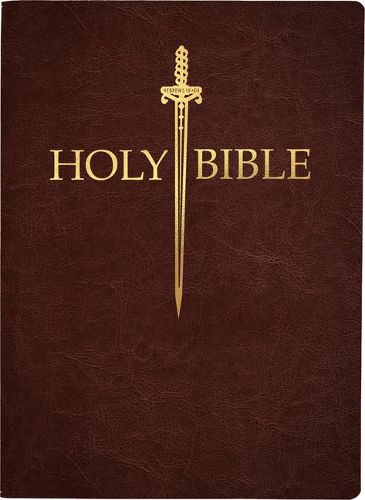 KJV Sword Bible, Large Print, Mahogany Genuine Leather, Thumb Index