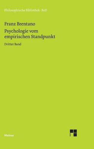 Psychologie vom empirischen Standpunkt / Psychologie vom empirischen Standpunkt