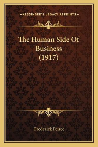 Cover image for The Human Side of Business (1917)