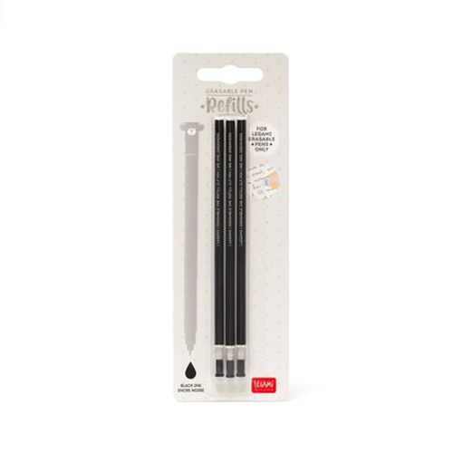 Cover image for Black Erasable Pen Refill (Pack of 3)