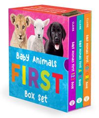 Cover image for Baby Animals First Box Set: First ABC Book, First 123 Book, and First Colors Book