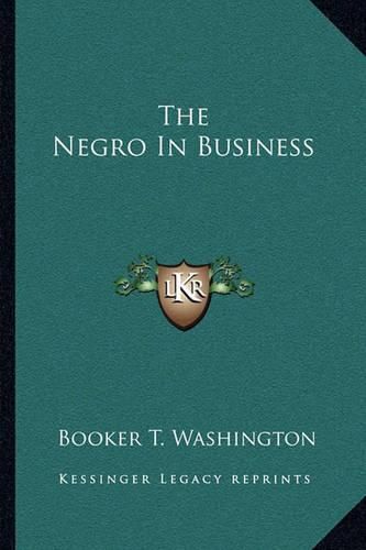 Cover image for The Negro in Business