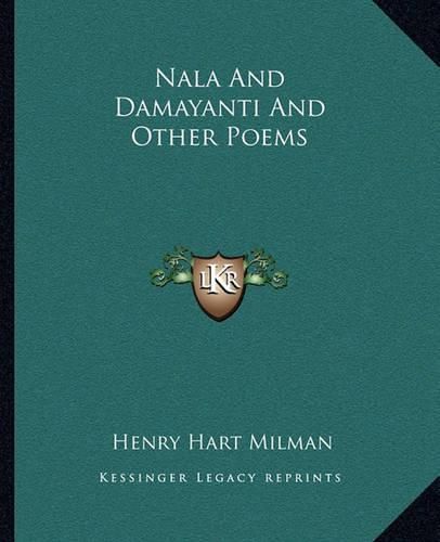 Cover image for Nala and Damayanti and Other Poems