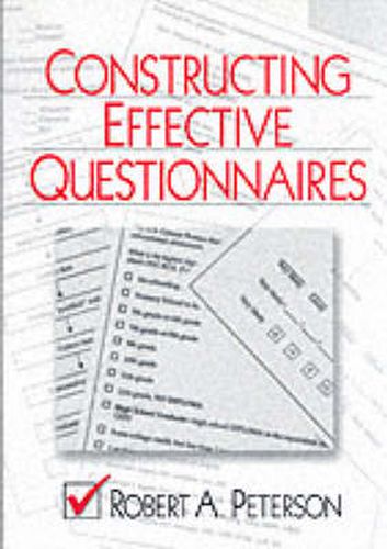 Cover image for Constructing Effective Questionnaires