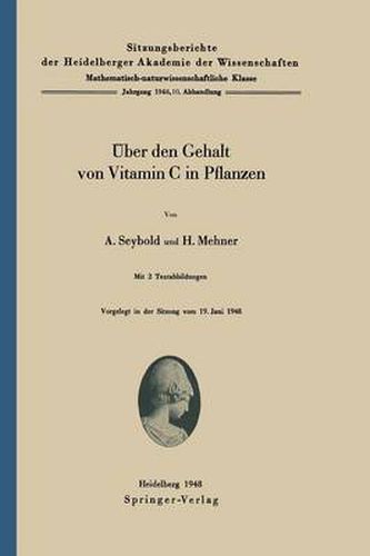 Cover image for UEber Den Gehalt Von Vitamin C in Pflanzen