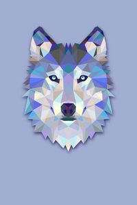 Cover image for Geometric Wolf: Graph Paper Notebook, 6x9 Inch, 120 pages