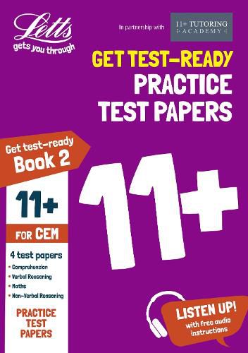 11+ Practice Test Papers (Get test-ready) Book 2, inc. Audio Download: for the CEM tests