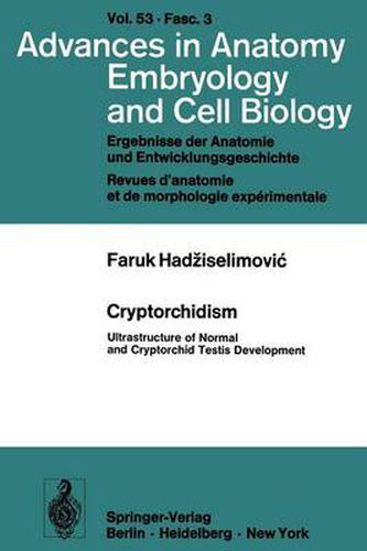 Cryptorchidism: Ultrastructure of Normal and Cryptorchid Testis Development