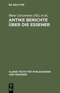 Cover image for Antike Berichte UEber Die Essener