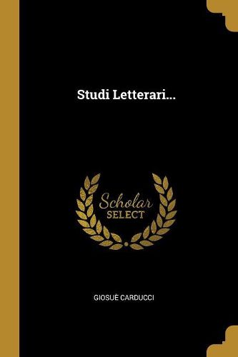 Cover image for Studi Letterari...