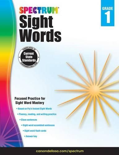 Cover image for Spectrum Sight Words, Grade 1