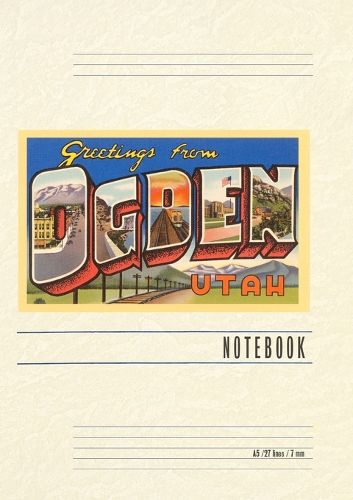 Cover image for Vintage Lined Notebook Greetings from Ogden, Utah