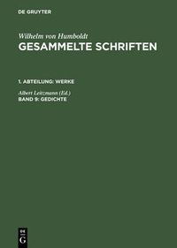 Cover image for Gesammelte Schriften, Band 9, Gedichte