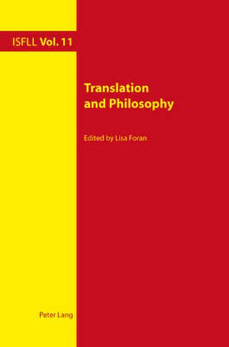 Cover image for Translation and Philosophy