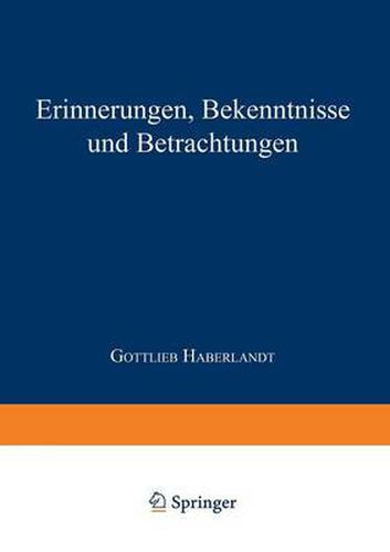 Cover image for Erinnerungen Bekenntnisse Und Betrachtungen