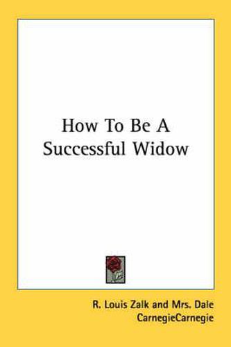 Cover image for How to Be a Successful Widow