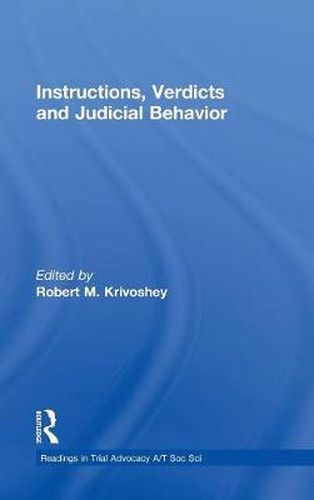 Cover image for Instructions, Verdicts, and Judicial Behavior