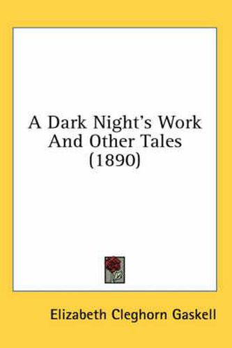 Cover image for A Dark Night's Work and Other Tales (1890)